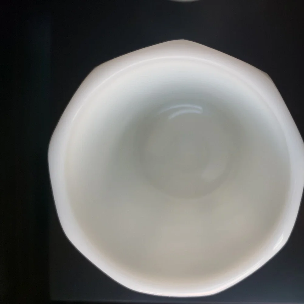 Westmoreland Milk Glass Paneled Grape Creamer and Sugar Bowl Set‎ White Vintage